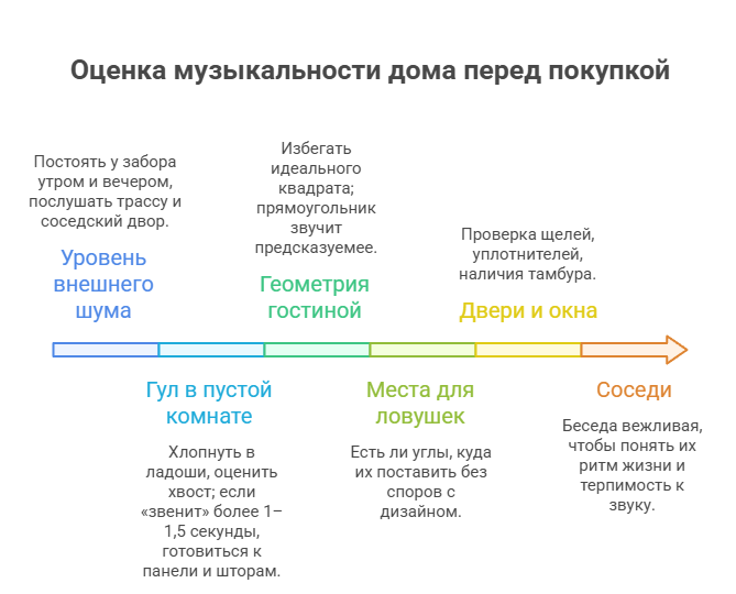 оценка музыкальности дома